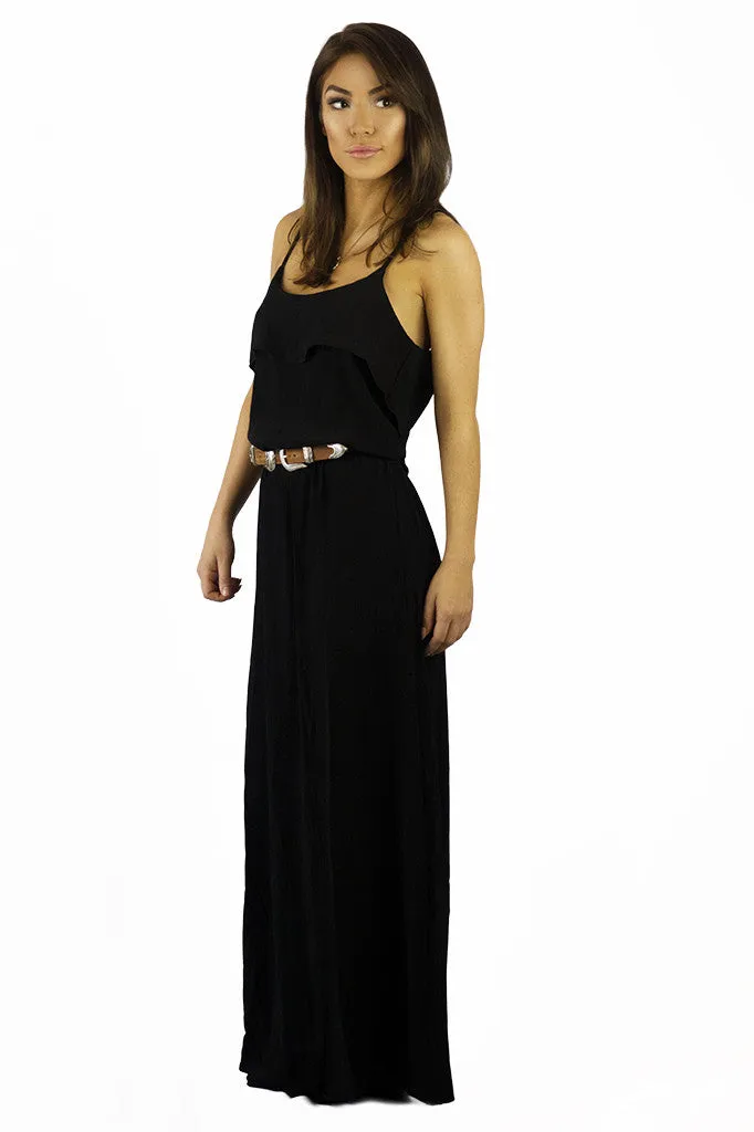 Elan Brunch Maxi Dress Black